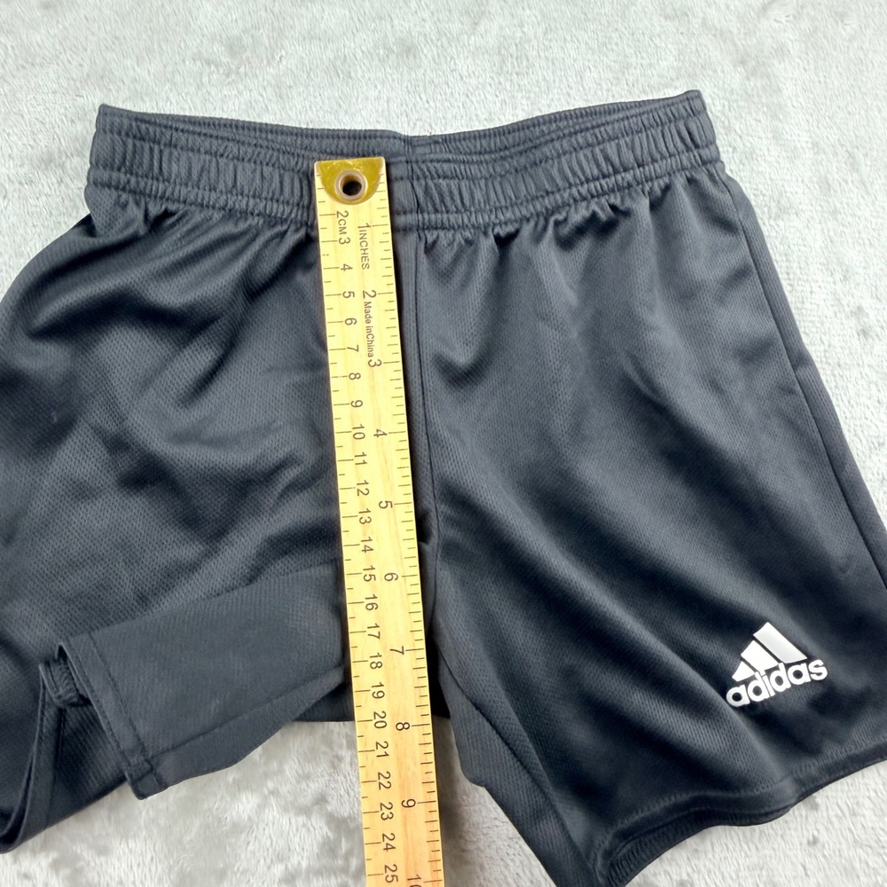 Adidas Kids Black Mesh Athletic Shorts XS 7-8Y - Picture 9 of 9